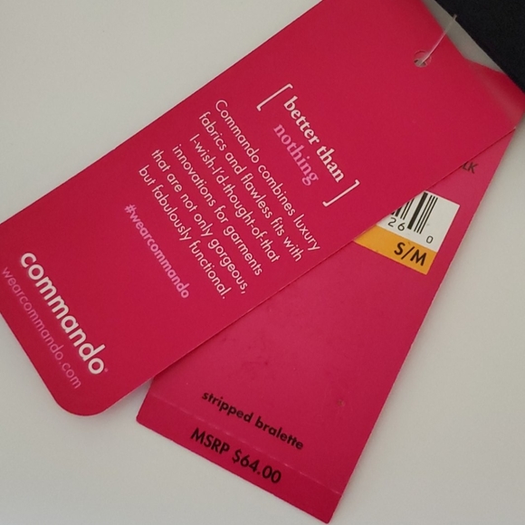 🆕️ Commando Cut Out Stripped Seamless Bralette - Picture 6 of 14